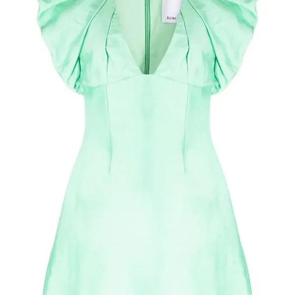 Acler Denare Mint Green Mini Dress - Picture 3 of 10